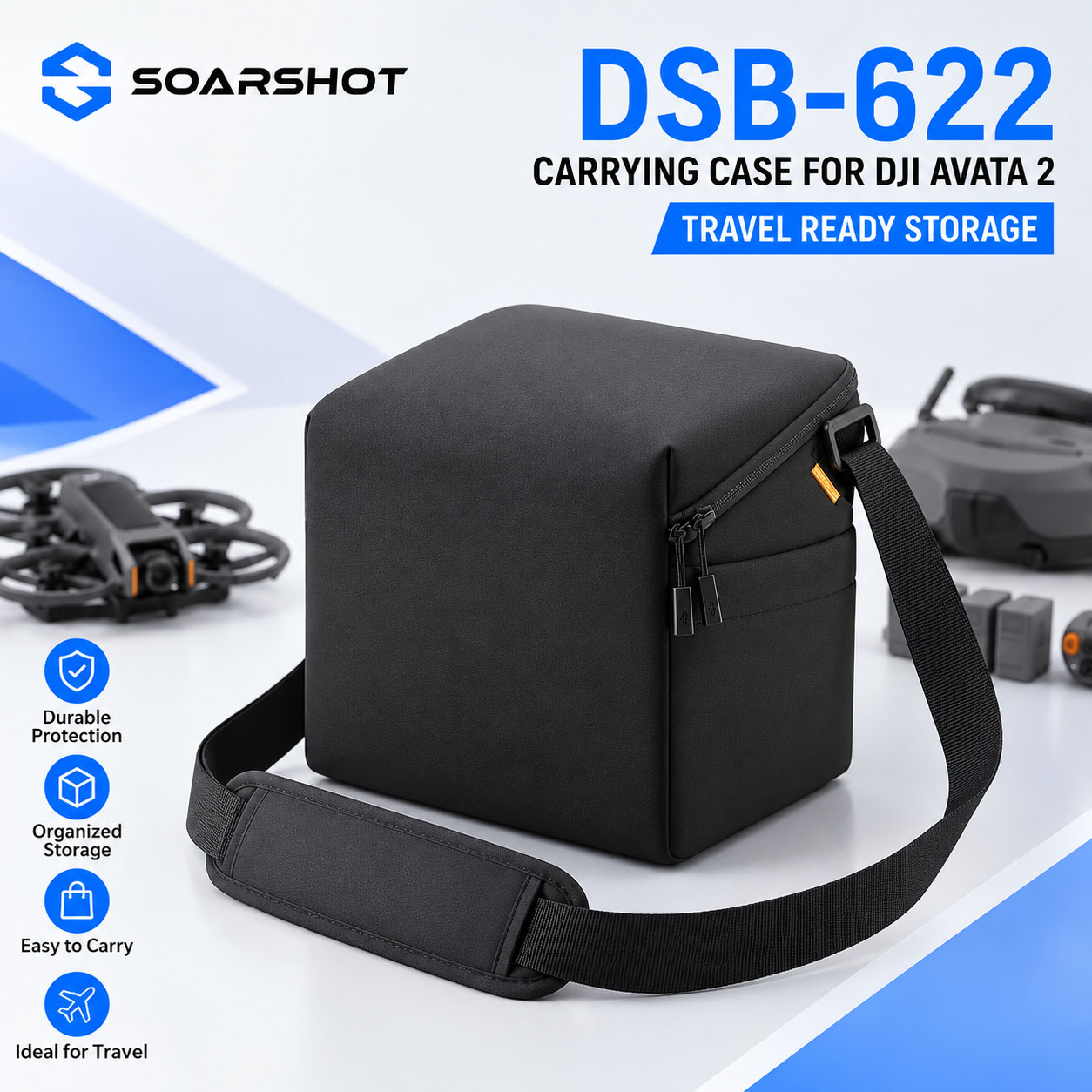 Drone Carrying Case - حقيبة حمل SOARSHOT لنظارات DJI Avata