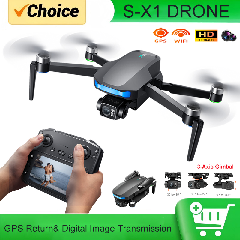 طائرة بدون طيار S-X1 MAX مزودة - مراجعة Drone Controller Screen وسعره