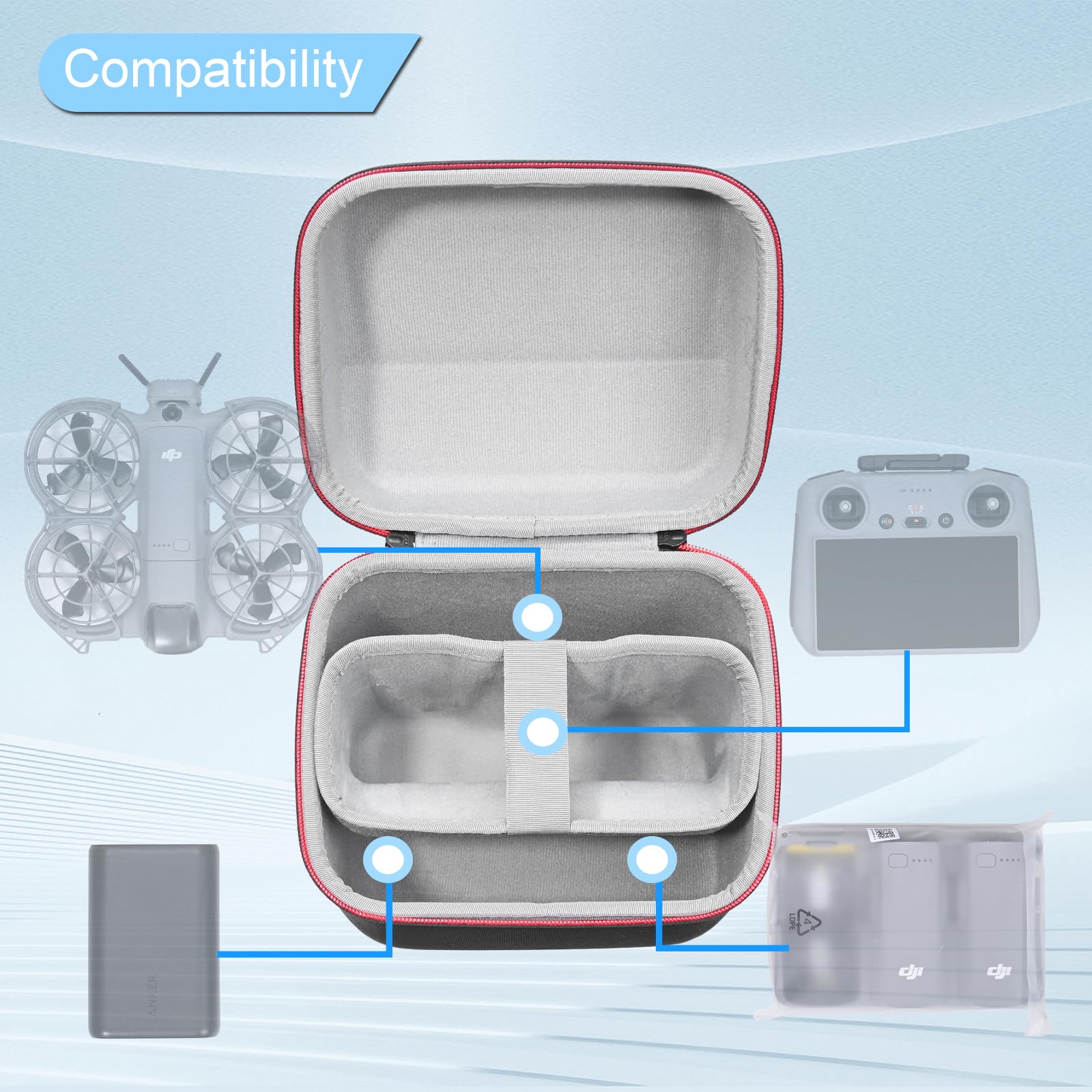 حقيبة محمولة لـ DJI Neo 2 Fly  - مراجعة Drone Carrying Case وسعره